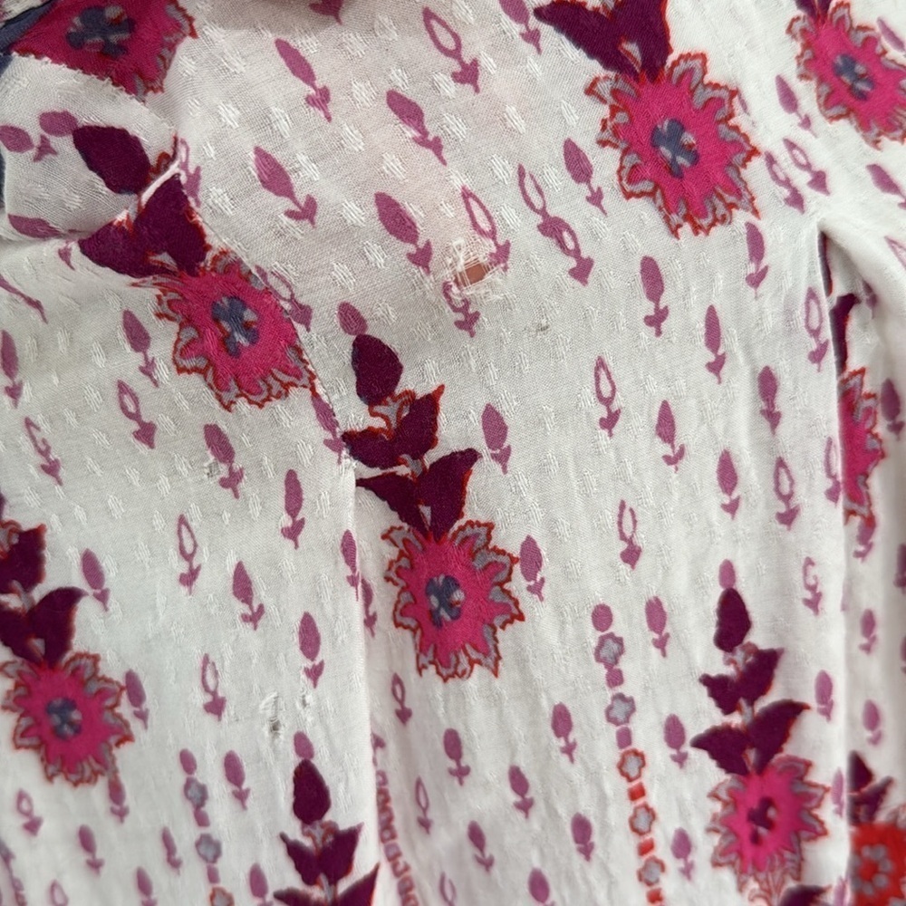 Anthropologie Lilka floral long length lightweight kimono boho cardigan - Picture 6 of 8